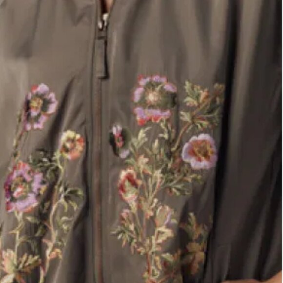 Anthropologie floral embroidered bomber jacket - Sold Out Online - NWT - Picture 5 of 7